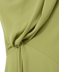 Reiss Women's Beth Asymmetric Tuck Detail Midi Dress