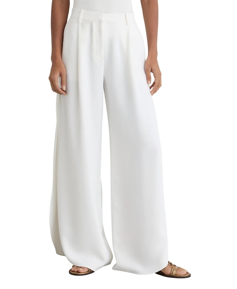 Reiss Women's Deena Occasion Side Split Wide-Leg Pants