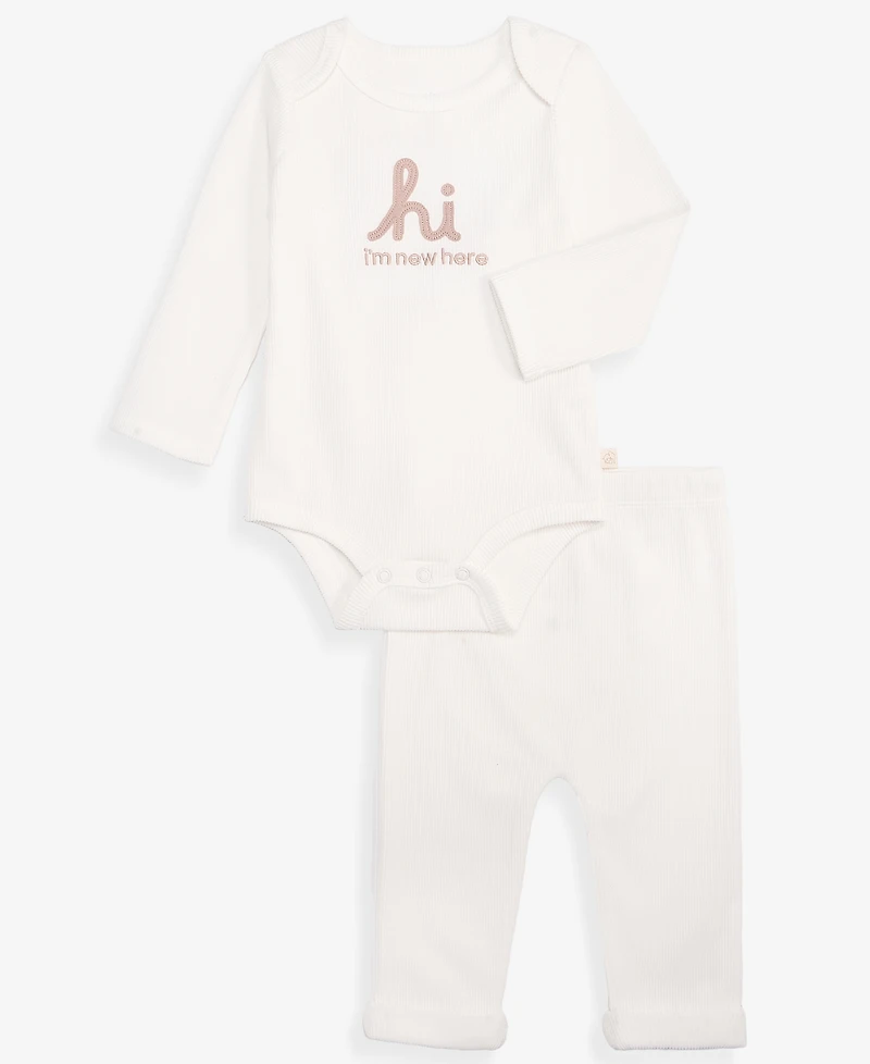 First Impressions Baby 0M-24M Hi Bodysuit & Pants, 2-Piece Set, Macy's Exclusive