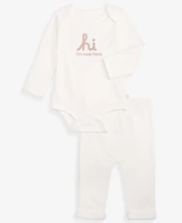 First Impressions Baby 0M-24M Hi Bodysuit & Pants, 2-Piece Set, Macy's Exclusive