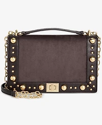 I.n.c International Concepts Ajae Faux-Suede Stud Shoulder Bag, Macy's Exclusive