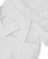 Reiss Women's Linen-Cotton Cut-Out Midi Dress