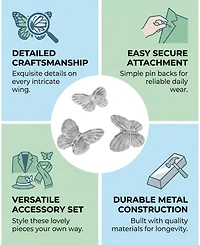 Sevorley Acrylic Butterfly Shaped Loose Beads for Diy Jewelry Making, Bracelets, Necklaces and Craft Projects