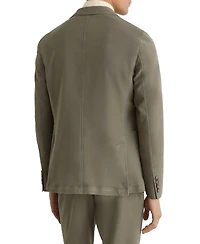 Reiss Men's Jason Two Button Notch Garment Dye Pique Blazer