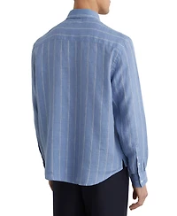 Reiss Men's Rubus Stripe Linen Shirt