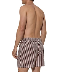 Reiss Men's Bay Drawstring Seersucker Stripe Swim Shorts