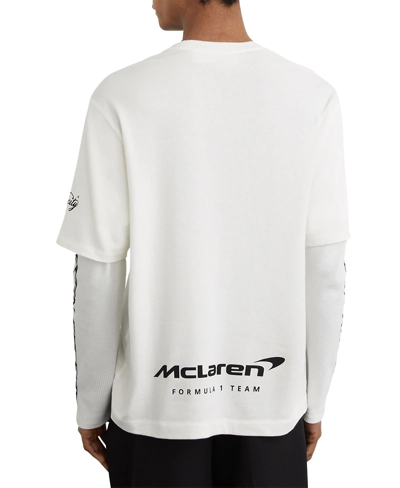 Reiss Men's Rovik Mclaren Double Layer T-Shirt
