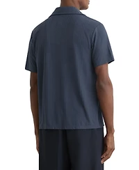 Reiss Men's Frederick Jacquard Cuban Shirt