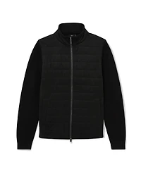 Reiss Men's Bram Zip Through Funnel Quilted Hybrid Jacket