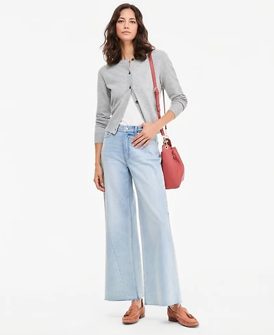 On 34th Women's High-Rise Twist Seam Wide-Leg Jeans, Regular & Short, Macy's Exclusive