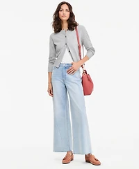 On 34th Women's High-Rise Twist Seam Wide-Leg Jeans, Regular & Short, Macy's Exclusive