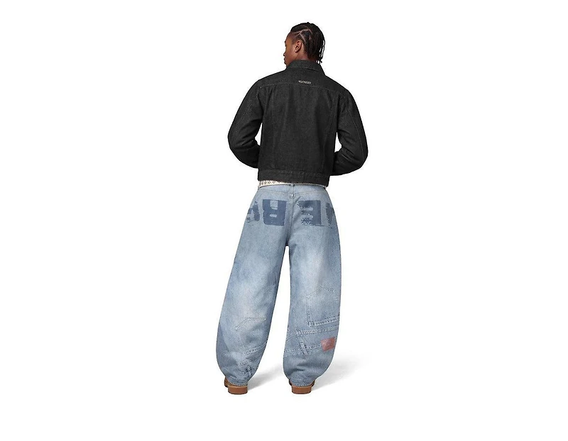 Aelfric Eden Men's Inverted Graphic Baggy Barrel Jeans