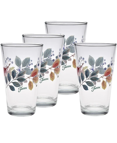 Fiesta Autumn Fields Tapered Cooler Glasses, Set of 4