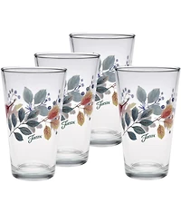Fiesta Autumn Fields Tapered Cooler Glasses, Set of 4