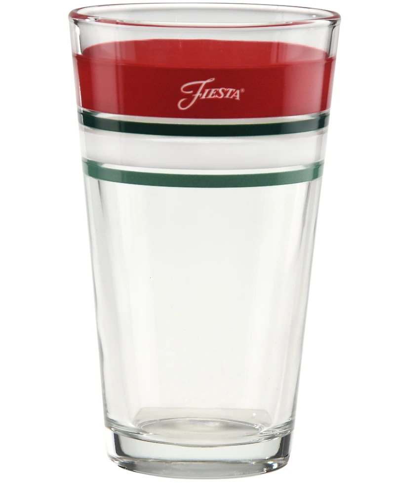 Fiesta Christmas Tapered Cooler Glasses, Set of 6