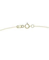 Macy's Cultured Freshwater Pearl (8-9mm) & Diamond Pendant Necklace in 14k Yellow Gold