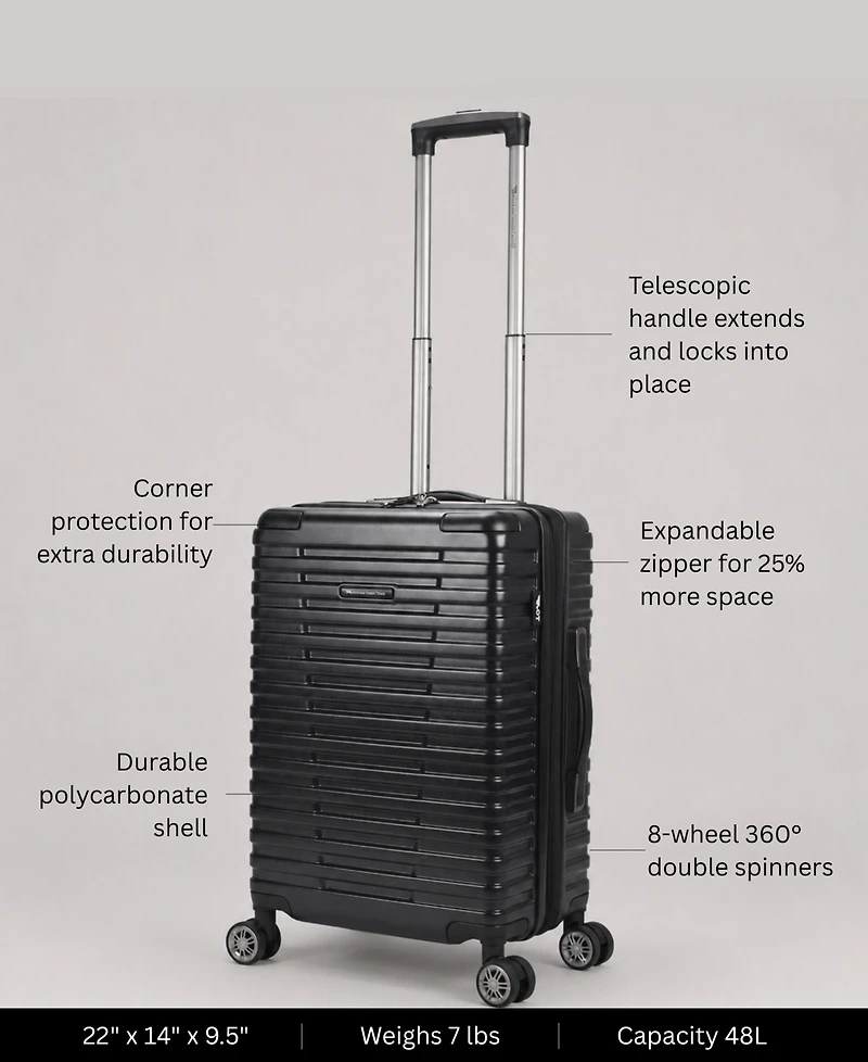 American Green Travel Titan -Pc. Hardside Expandable Spinner Trunk Luggage Set