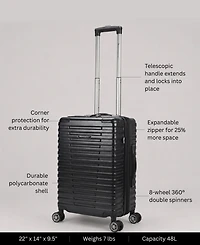 American Green Travel Titan -Pc. Hardside Expandable Spinner Trunk Luggage Set