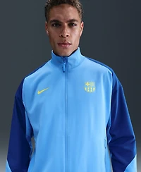 Nike Men's Blue Barcelona Special Edition Strike Anthem Full-Zip Dri-fit Jacket