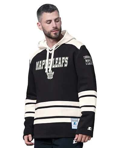Starter Men's Black Toronto Maple Leaf Slapshot Fashion Hoodie