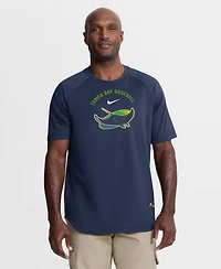 Nike Men's Navy Tampa Bay Rays Authentic Collection Batting Practice Pre-Game Raglan Dri-fit T-Shirt