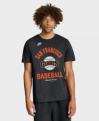 Nike Men's Black San Francisco Giants Cooperstown Collection T-Shirt