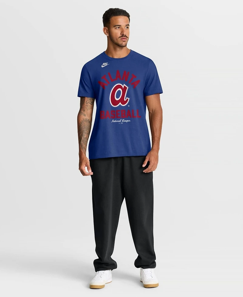 Nike Men's Royal Atlanta Braves Cooperstown Collection T-Shirt