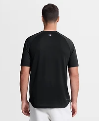 Nike Men's Black Los Angeles Dodgers Authentic Collection Batting Practice Pre-Game Raglan Dri-fit T-Shirt