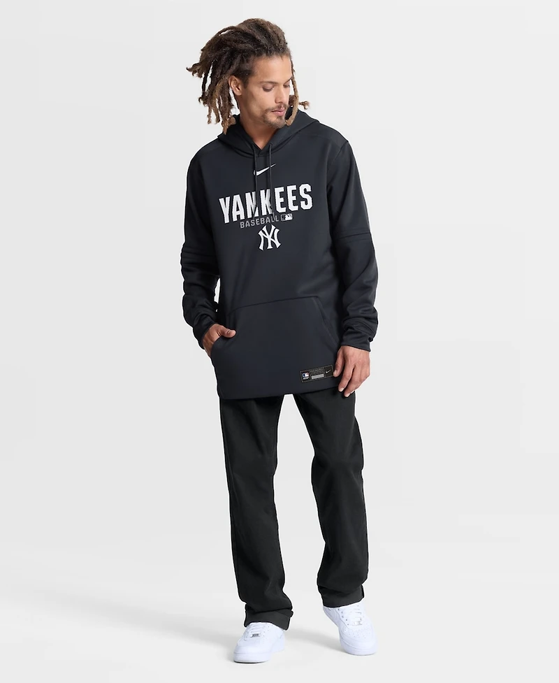 Nike Men's Navy New York Yankees Authentic Collection Therma-fit Hoodie