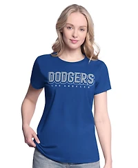 G-iii 4Her by Carl Banks Women's Royal/Heather Gray Los Angeles Dodgers Two T-Shirt Combo Pack