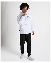Charles River x New England Men's Patriots White Pack-n-Go Half-Zip Hoodie