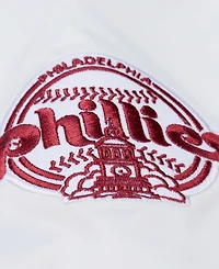 Mitchell & Ness Men's White Philadelphia Phillies Cooperstown Collection Arctic Lightweight Satin Full-Snap Jacket