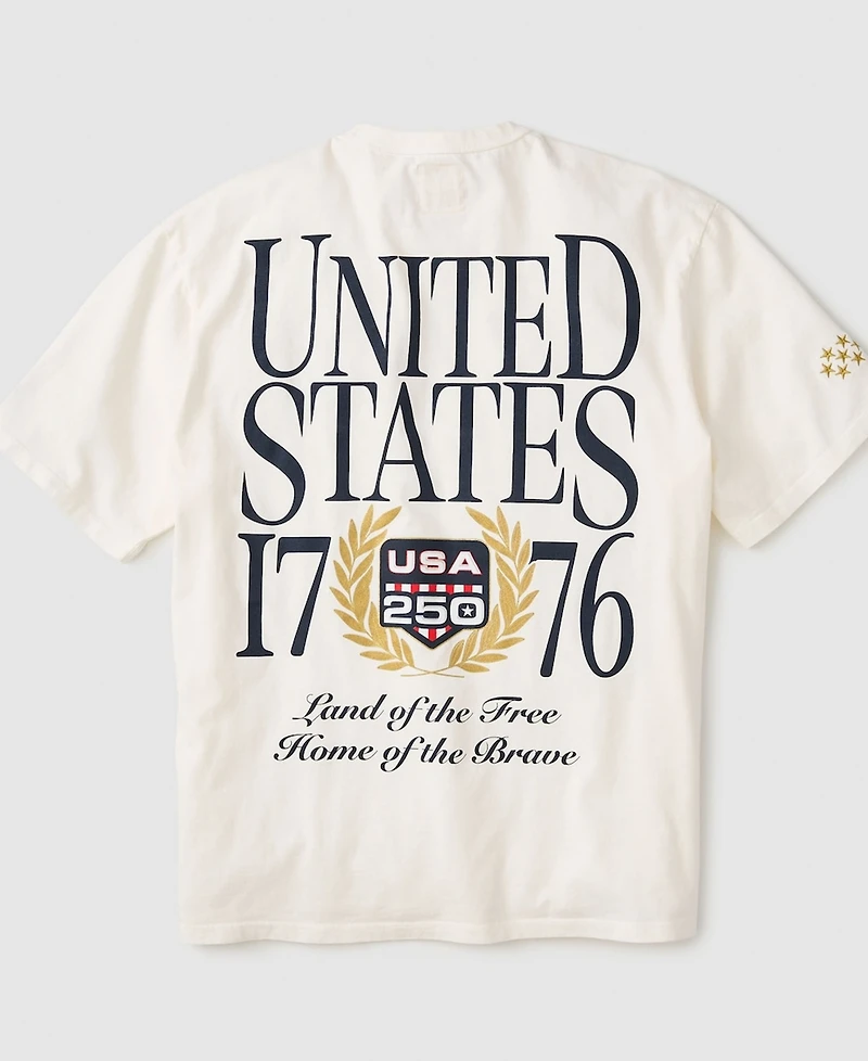 Fanatics Men's White Usa 250 Limited Edition Heavyweight T-Shirt