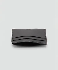 Mango Men's Pebbled Leather Cardholder