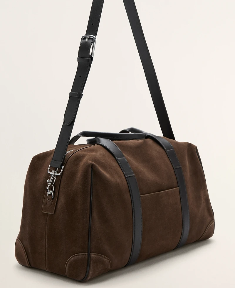 Mango Men's Leather Bowling Bag