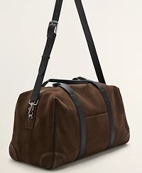 Mango Men's Leather Bowling Bag