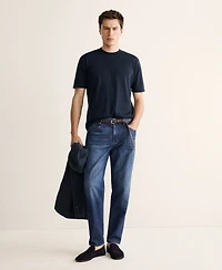 Mango Men's Cotton Regular-Fit Jeans