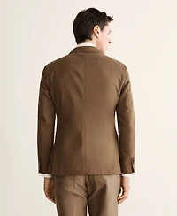 Mango Men's Double-Breasted Lyocell and Cotton Suit Jacket