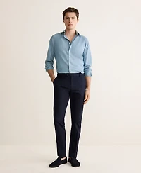 Mango Men's Cotton Slim Fit Shirt