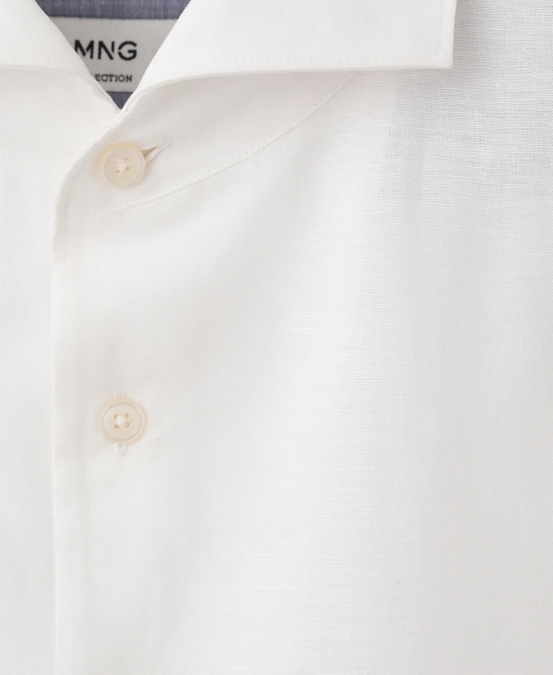 Mango Men's Regular-Fit Linen Shirt