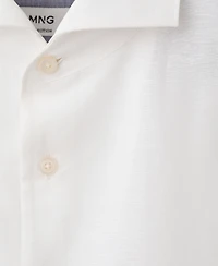 Mango Men's Regular-Fit Linen Shirt