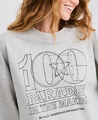 Macy's 100th Thanksgiving Day Parade Adult Unisex Blueprint Sweatshirt, Exclusive