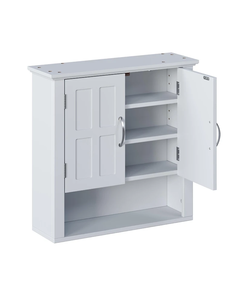 Midola Bathroom Wall Storage Cabinet, Multi -functional Wall Mounted Cabinet with Adjustable Shelves for Laundry Room and Kitchen and Living Room