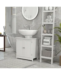 Busdays 24 Inch Under Sink Storage Cabinet with 2 Doors and Shelves Pedestal Sink Bathroom Vanity Furniture