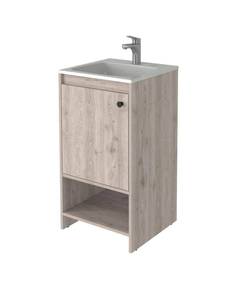 Busdays 45 Inch Modern Single Sink Bathroom Vanity Cabinet Combo