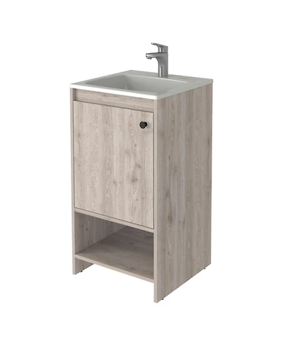 Busdays 45 Inch Modern Single Sink Bathroom Vanity Cabinet Combo