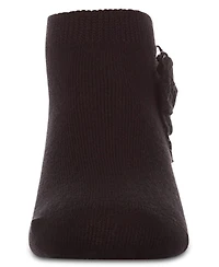 MeMoi Baby Girls Cotton-Rich Fashion Ankle Sock with Floral Lace Bow
