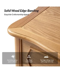 Hulala Home Sara 24"W Traditional 2-Drawer End Table with Charging Station