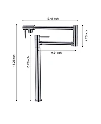 Phying Pot Filler Faucet with Extension Shank