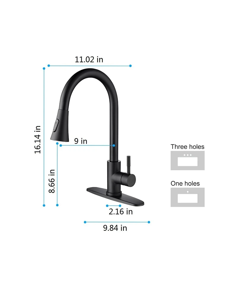 Phying Kitchen Faucet with Pull Out Spraye